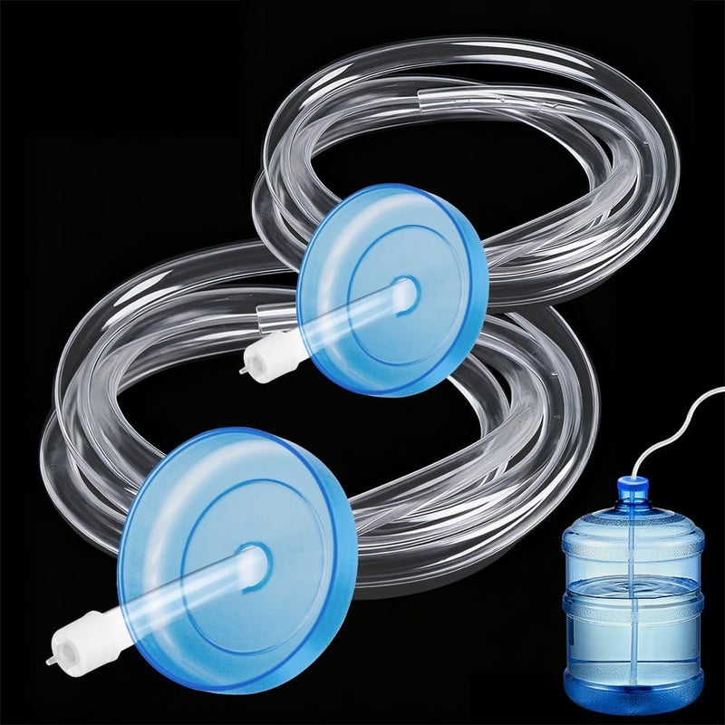 Coikcer 2-Pack Silicone Water Pump Hose Replacement, Food Grade Tube for 5-Gallon Electric USB Manual Automatic Drinking Water Pump, Desktop Water Dispenser & Home Brewing, BPA Free, 1/4" ID 3.3FT - Image 1